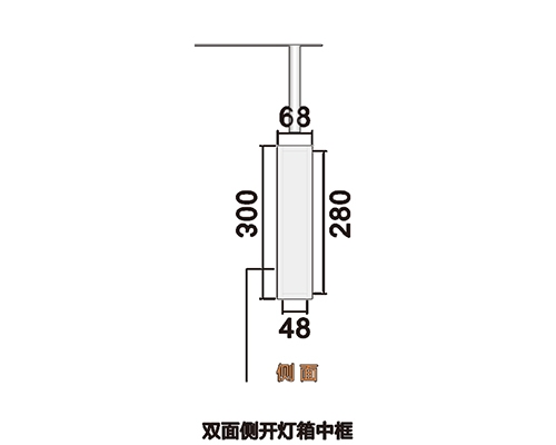雙面?zhèn)乳_燈箱中框