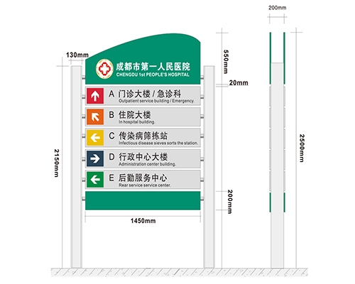 醫(yī)院大門院名標(biāo)識(shí)
