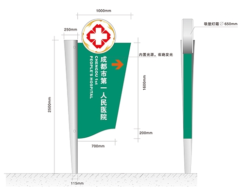 醫(yī)院大門院名標識