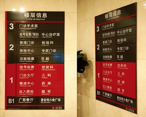 醫(yī)院標識牌