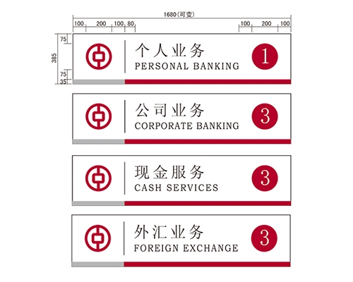 銀行VI標(biāo)識(shí)牌