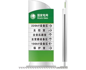 入口大區(qū)域方向指示牌