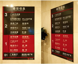 醫(yī)院標識牌
