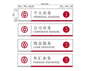 銀行VI標(biāo)識(shí)牌