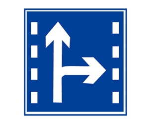 直行和右轉合用車道